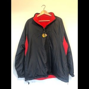 Chicago Blackhawks Fleece QZ Reversible Pullover